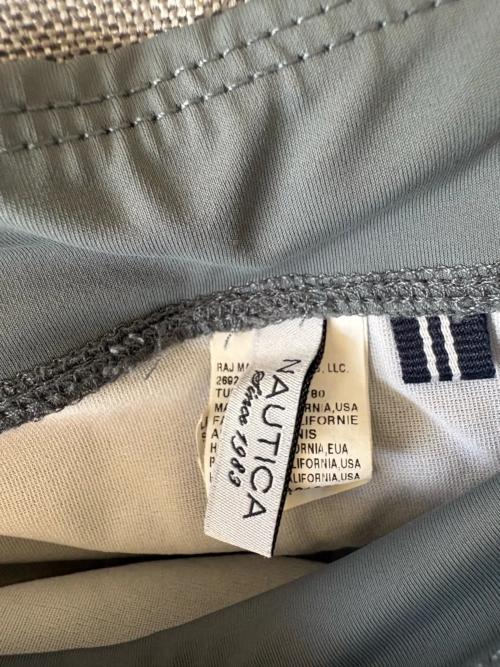 Women’s nautica swim shorts Size 10 Lined Gray